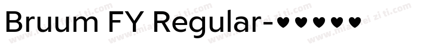 Bruum FY Regular字体转换